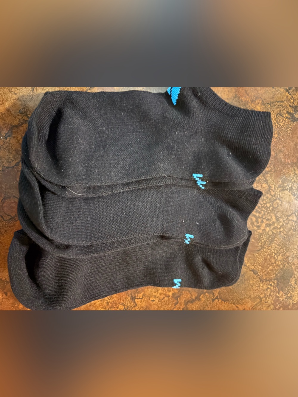 NWOT Men's Black No-Show Socks - Pack